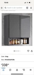 Modern Gray Wall Storage Cabinet Bathroom Kitchen Laundry New. Fixed Price $25.00.