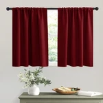 Ryb Home Blackout For Half Window Kitchen Curtains, Thermal Insulated. Fixed Price $26.79.