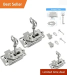 Elegant 2-SETS Skeleton Key Locks For Antique Cabinets White Nickel Finish. Fixed Price $5.99.
