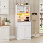 Hoobro Pantry Cabinet Kitchen With Led Light. Fixed Price $195.28.