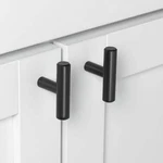 4 Pack Gliderite 2 In. Matte Black Solid T-bar Cabinet Handle Drawer Knobs. Fixed Price $8.99.