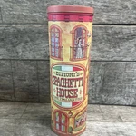 Vintage Spaghetti House Tall Tin Canister Italian Kitchen Decor Storage. Fixed Price $12.76.