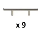 *9* Gliderite 3 In. Center-to-center Stainless Steel Finish Drawer Bar Pulls. Fixed Price $16.99.