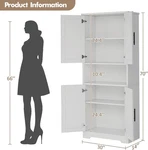 70'' Tall Kitchen Pantry Cabinet Freestanding Storage Adjustable Shelves. Fixed Price $116.79.