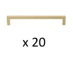 *20* Gliderite 7-9/16 In. Center-to-center Champagne Gold Solid Square Bar Pulls. Fixed Price $56.99.