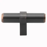 Gliderite 2-1/4" Steel Euro Cabinet T-knob Oil Rubbed Bronze 4002-T-ORB-1. Fixed Price $5.29.