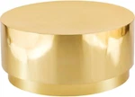 Modern Gold Stainless Steel Drum Coffee Table - 36" Round, Contemporary Design. Fixed Price $1114.99.