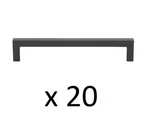 *2 10-PACKS* Gliderite 6-1/4 In. Matte Black Solid Square Slim Bar Pulls = 20. Fixed Price $39.99.