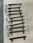 Steel Cabinet Handle Pulls 7 Inch, 10 Pack, Black Finish. Fixed Price $11.99.