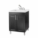 Tehila Utility Sink With Cabinet Vanity Stainless Steel Finish Pull-out Fau. Fixed Price $411.99.