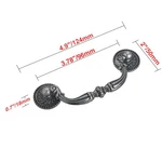 Utopia Alley Tipton Pull - Antique Iron Metal Drawer Handle, 3.78". Fixed Price $9.62.