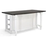 Sunny Designs Carriage House 71.5" Wood Kitchen Island In White/dark Brown. Fixed Price $1562.57.