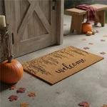 Homeroots 654345 24 X 36 In. Brown & Natural Floral Welcome Outdoor Coir Door.... Fixed Price $49.91.