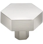(pack Of 4)GLIDERITE 1-1/2INCH Solid Hexagon Cabinet Knob Satin NICKEL-5824-SN-1. Fixed Price $15.00.