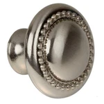 3-PACK Gliderite 1.25-INCH Satin Nickel Round Beaded Cabinet Knobs, New. Fixed Price $13.78.