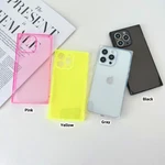 Fr Iphone 16 Max 15 14 13 12 7 Solid Color Transparent Shockproof Case. Fixed Price $9.54.