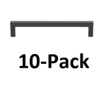 *10-PACK* Gliderite 6-1/4 In. Matte Black Solid Square Slim Drawer Bar Pulls. Fixed Price $23.99.