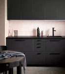 Qty Open Box Ikea Kungsbacka 15X60 Black Anthracite Cabinet Door 604.027.68. Fixed Price $147.00.