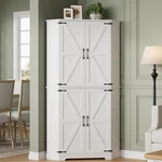 Corner Cabinet, 72" Kitchen Pantry 6-TIER Freestanding Farmhouse Pan.... Fixed Price $283.99.