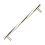 Contemporary Euro Style 7-9/16" Solid Brushed Nickel Cabinet Handle Pull. Fixed Price $10.65.