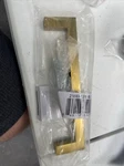 10 Pack Gliderite 5 In. Brass Gold Solid Square Slim Cabinet Bar Pull 21683-128. Fixed Price $24.99.