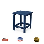 Polywood Long Island Side Table, 15.13IN. X 14.75IN. 18IN, Navy. Fixed Price $138.74.