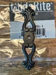 10-PACK Gliderite 3.25" Small Classic Cabinet Knob Backplate Matte Black #1045. Fixed Price $23.99.