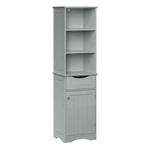 Tall Bathroom Storage Cabinet Grey Mdf With Shelves And Drawer Riverridge Home. Fixed Price $107.90.