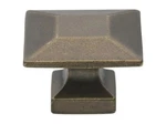 Gliderite 1-3/8 In. Antique Brass Square Cabinet Knob (8 Packs) 5101-AB-10. Fixed Price $115.50.