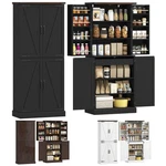 Homcom 72" Tall Pantry Cabinet, Storage With 8 Door Racks. Fixed Price $199.99.