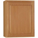 Hampton Bay Assembled Wall Kitchen Cabinet 24"X30" Medium Oak Adjustable Shelf. Fixed Price $316.22.