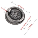 Utopia Alley Medici Cabinet Ring Pull Pewter Metal Drawer Knobs 1 5/8". Fixed Price $17.94.