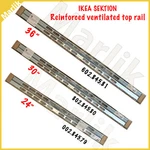 Ikea Sektion Reinforced Ventilated Top Rail, Galvanized, 24", 30", 36" - New. Fixed Price $22.00.