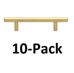 *10-PACK* Gliderite 5 In. Center-to-center Satin Gold Solid Cabinet Bar Pulls. Fixed Price $21.99.