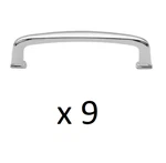 *9* Gliderite 3-3/4 In. Center-to-center Polished Chrome Deco Cabinet Pulls. Fixed Price $17.99.