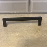 11 Gliderite 5 In. Matte Black Solid Square Slim Cabinet Drawer Bar Pulls. Fixed Price $17.50.