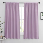 Ryb Home Bedroom Curtains Solid Blackout Panels Rod Pocket Thermal Insulated .... Fixed Price $35.55.