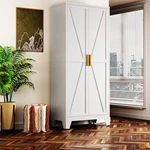 Cofar 71"FARMHOUSE Pantry, Metal Storage Cabinet With Barn Door For Kitchen,home. Fixed Price $159.99.