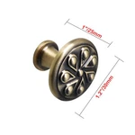 Utopia Alley Ceil Cabinet Pull - Antique Brass Metal Drawer Knobs 1.2". Fixed Price $7.37.
