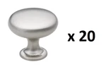 *2 10-PACKS* Gliderite 1-1/8 In. Satin Nickel Classic Round Cabinet Knob 5411-SN. Fixed Price $22.99.