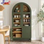 Juliet Kitchen Rounded Arch Cabinet Deep Green Finish Free Shipping. Fixed Price $532.94.