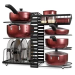 7TIER Under Cabinet Pots Pans Organizer Cookware Storage Steel Lid Rack. Fixed Price $53.96.