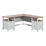 Sauder Cottage Road Engineered Wood L-shaped Desk White Finish. Fixed Price $322.91.