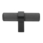 Gliderite 2-1/4" Steel Knurled Euro Cabinet T-knob Matte Black 8002-T-MB-1. Fixed Price $5.19.
