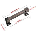 Utopia Alley Brett Pull Handle -oil Rubbed Bronze Metal Drawer 3.78". Fixed Price $10.59.