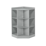 Riverridge Kids 6 Cubby 3 Shelf Corner Cabinet Gray. Fixed Price $219.14.