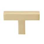 Gliderite 2-INCH Solid Square Cabinet T-knob 21683-T-CHPG-1. Fixed Price $5.49.