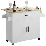 Ironck Rolling Kitchen Island Table Wheels With Drop Leaf, Storage Cabinet,. Fixed Price $148.71.