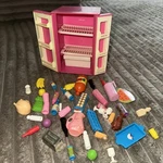 Vintage 1984 Mattel Barbie Dream House Kitchen Pink + White Mini Fridge # 9119. Fixed Price $29.94.