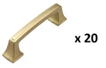 *20* Gliderite 3 In. Center-to-center Satin Gold Deco Base Cabinet Drawer Pulls. Fixed Price $36.99.